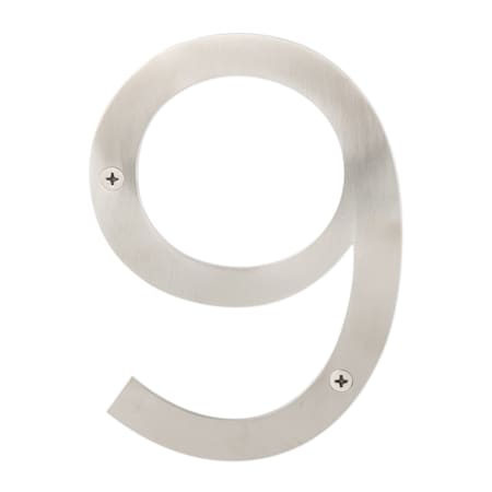 Sure-Loc Hardware Stainless Steel House Number, 6, No. 9, Satin Stainless